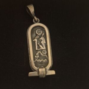 Silver Hieroglyphic Pendant